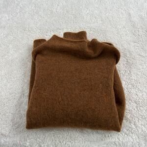 Eileen Fisher Brown TurtleNeck M Designer Quite Luxury Classic Preppy Old Money